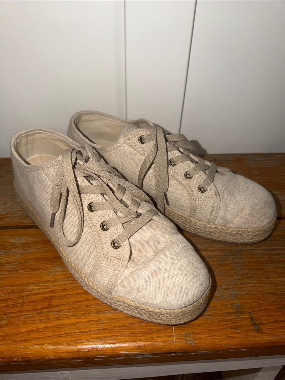 NOT RATED Mateo Espadrille Canvas Sneakers Size 10